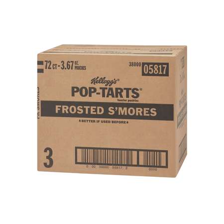 KELLOGGS Pop-Tarts Frosted Open & Fold Display S'Mores Pastry 2 Count, PK72 3800022371